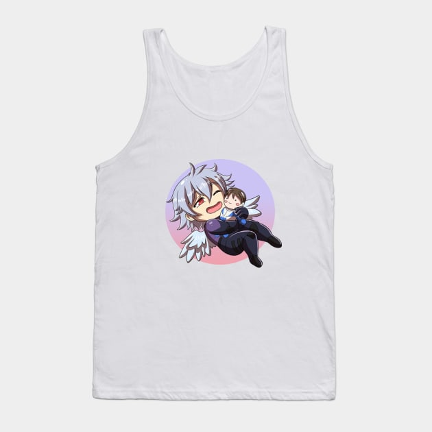 Evangelion Kaworu Tank Top by tizy